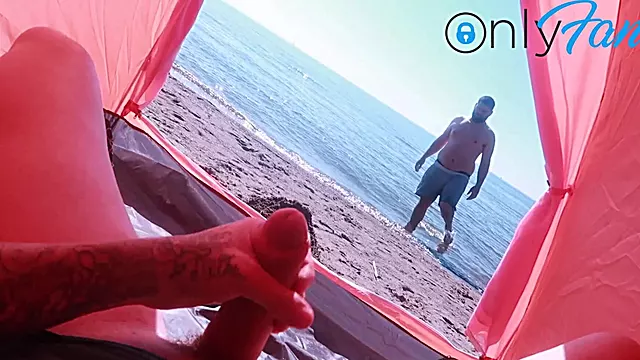 Beach Solo, Utendørs Blowjob, Vakker Blowjob, Mittsommer