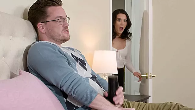Latin housewife unexpectedly came over and busts guy with a huge shaft
