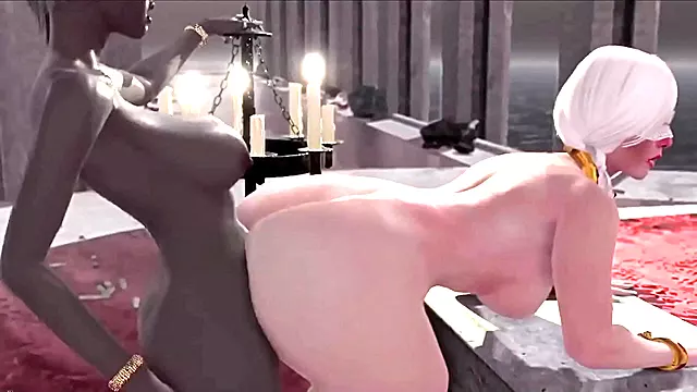 Big-Ass Futa Gets Fucked By Ebony Girlfriend With Black Dick In Hot Anime Action