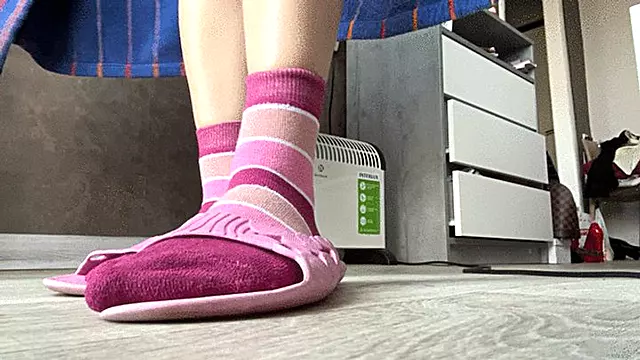 Slippers and socks