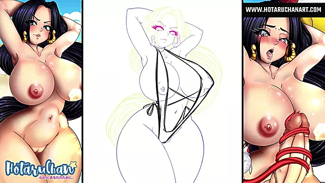 Boa Hancock Big Ass Busty and thick Futanari Ecchi Hentai By HotaruChanART