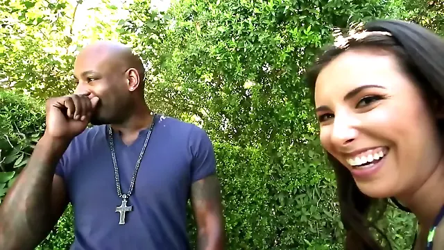 Lecherous girl makes sure that black men's penises are the best