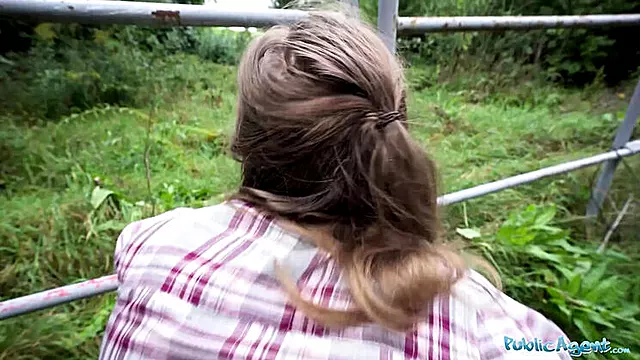 Public Agent Fucks Swedish Hitchhiker in Car - Big Cock Blowjob & Public Sex