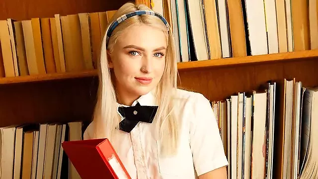 Tiny Cute Blonde Teen Britt Says It's Cool