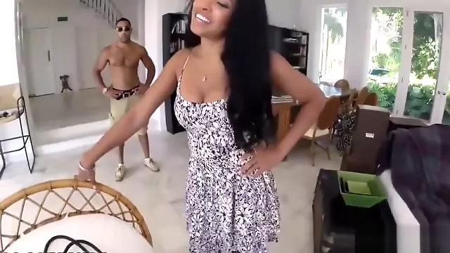 Bigbooty ebony tittyfucked and pounded