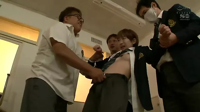Asian naughty babe gangbang porn video