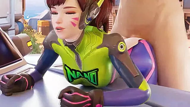 Overwatch Dva 3D Doggystyle Animation with Sound