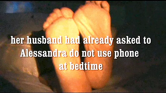 Alessandra in don't use cell phone at bedtime.