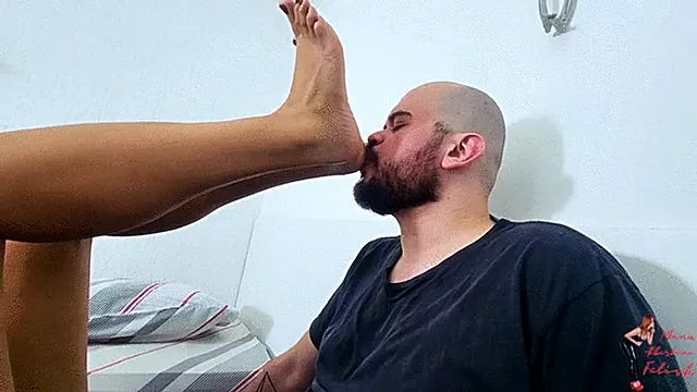 Foot worship halloween, part 4, by Olivia Mattos and Slave, FULL HD