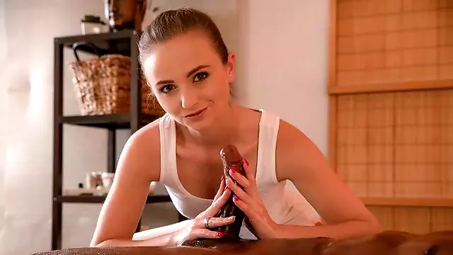 Petite young masseuse works wonders