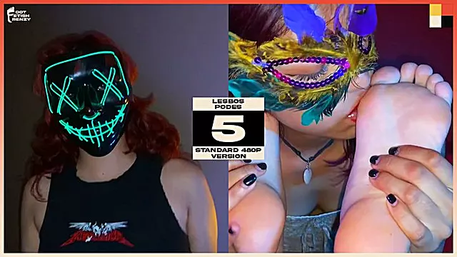 Spooky Lesbian Foot Worship, Masked 'Purge' 18YO Babe Gets Her Feet Licked and Sucked By 18YO Foot Lover - ASMR FOOT WORSHIP SOUNDS - LESBOS PODES VOL 5 - MAYA VS LUNA - HALLOWEEN SZN - STANDARD EDITION - 480P
