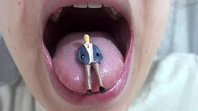 My Giantess Stepsister eats tiny stepbrother like candy and sucks him because he tastes so good