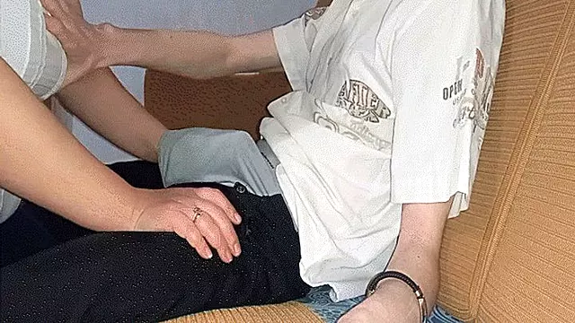 The inspector gets a handjob through his underwear WMV