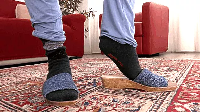 Evening comfort, morning chill Fatima and her favorite socks ( FOOTFETISH )