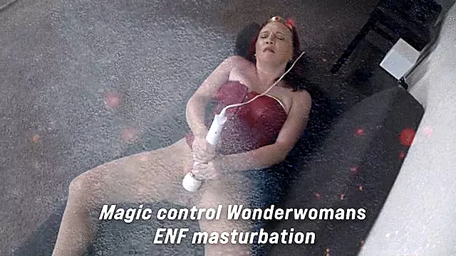 Wonder womans Magic control Pantyhose Masturbation ENF 4