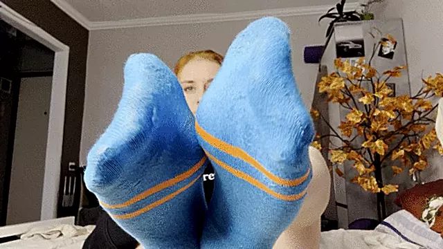 Socks and feet sniffing!