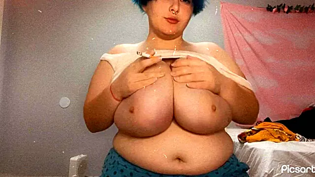 Smoking and Titty Flash Before Bed