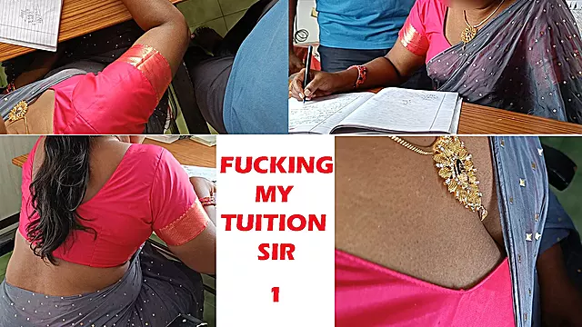 Fucking with Tuition Sir in Saree -1