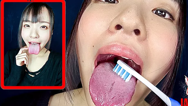 Asiatique Gode, Asiatique Face, Asiatique Bouche, Fellation Gros Plan, Gros Plan Close Up Solo