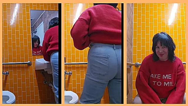 The Hideaway Restroom Portal Seated Pee Tit Flash and Chat