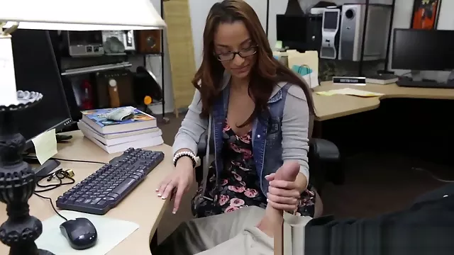 College Student Banged in my pawn shop!