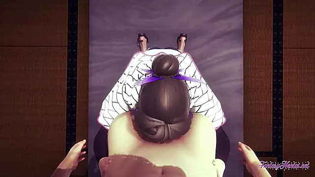 Shinobu Kocho from Kimetsu no Yaiba Takes Dick for POV 3D Hentai Creampie