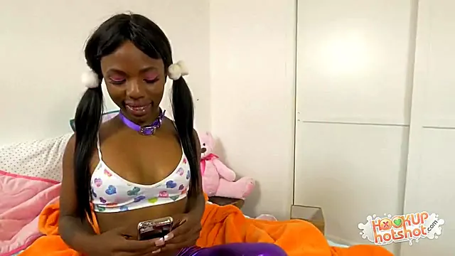 Tiny Black With Braces Fucked