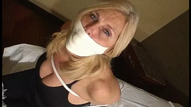 Big Boobed Barefoot Housewife Tied and Gagged
