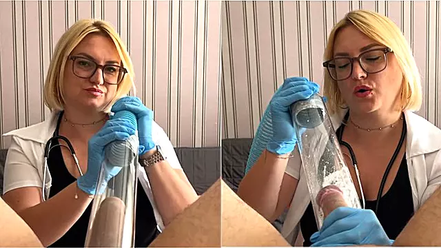 Spermobanka, Fetiš Ejakulace, Zdravotní Sestra Rukavice, Honění A Výstřiky, Zdravotnicke Rukavice