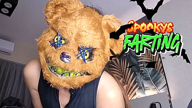 Alesia shoots her spooky farts at you