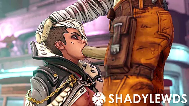 Erotic animated scene inspired by Borderlands, satisfying your rule34 desires!