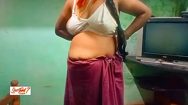 Desi Tamil Teacher Dress Change