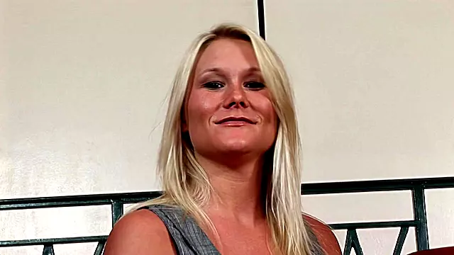 Big boobed blonde MILF fucked and creampied