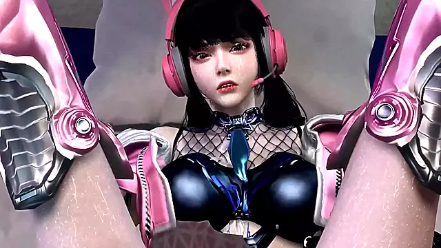 Schoolgirl Bunny Captive Tied Up by Cock in Anime VideoGAME Action Fantasies!