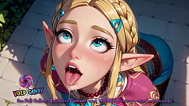 Princess Zelda Deepthroats Your cock. Insane Blowjob | ASMR Moaning & Sucking
