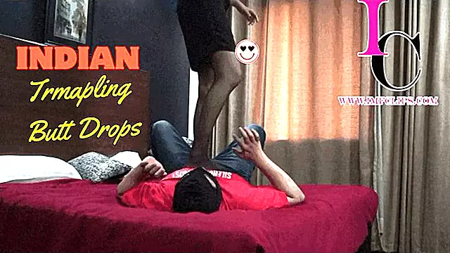 Stomping Butt Dropping and Face Sitting In Sexy Stockings