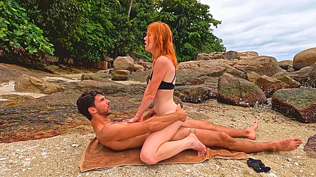 Amatør Facial, Blowjob Amatør, Amatør Fisse, Stranden Ægtepar, Offentlig Beach, Slikker Fisse