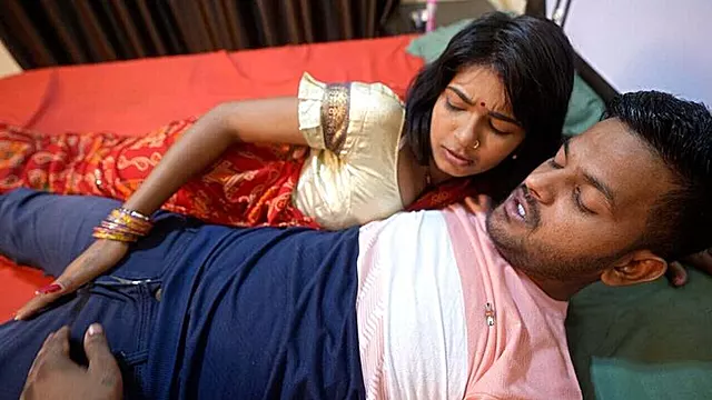 Desi Indian babe Sanjana gets wild with hubby - blowjob, deep throat & rough sex in HD