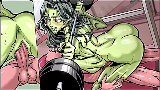 Lewd gym mummy shows us the best positions for a workout part two