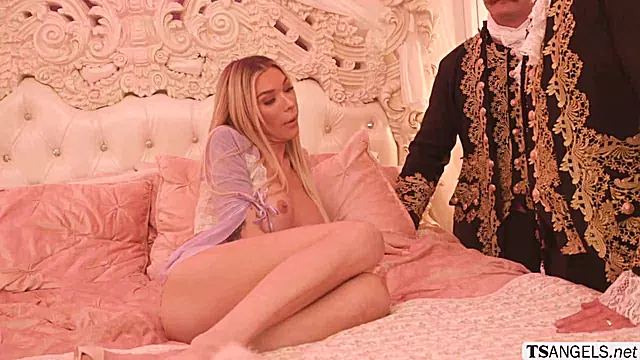 Hot TS Aubrey Kate gets fucked by horny butlers
