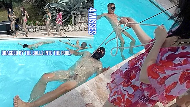 Piscina 4K, Dominazione Sulle Palle, Dominazione Femminile, Schiavo Dominazione, Femdom Sadomaso
