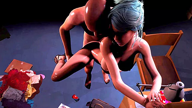 From, anime hentay, blue hair