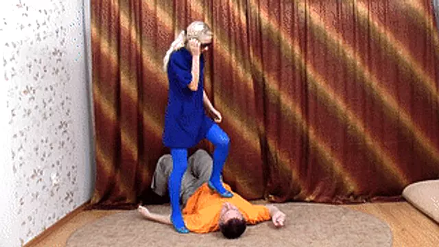 Platinum blonde introduces new heels to the slave, vd012h 720p
