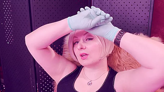 ASMR nitrile glove fetish session with Arya Grander
