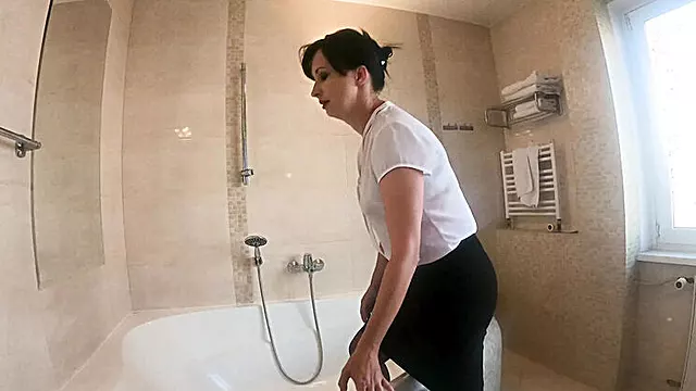 18 Åring, Amatör Nylon, Amatör I Dusch, Ung Amatör, Amatör, Badhus Dusch, Strumpor I Badet, Gyllene Dusch