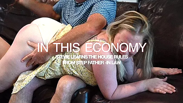 In this economy, Stevie Rose spanked learns the house rules from Step Father in Law HD 720p Mov file