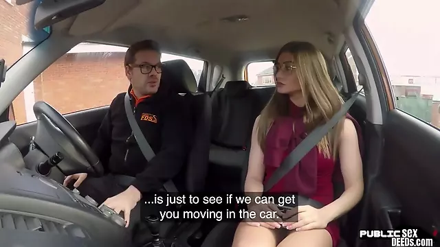 Brille Babe, Realität Babe, Blasen Brille, Öffentlichkeit Blasen, Strümpfe Blowjob, Babe Öffentlichkeit