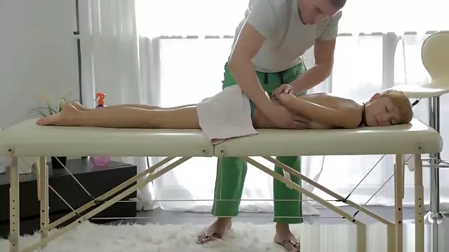 She wanted just a massage but instead she got a blast