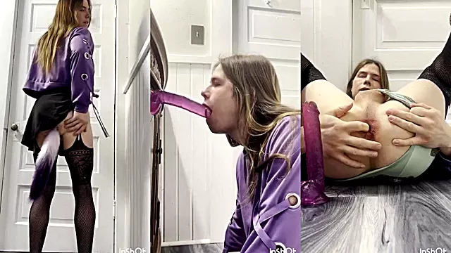 Horny Femboy Kitty Tail Plug Ass Wrecked Gushing Cum Explosion