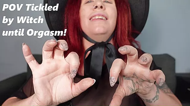*1280X720* POV Tickles until Cum from Witch with Sharp Nails